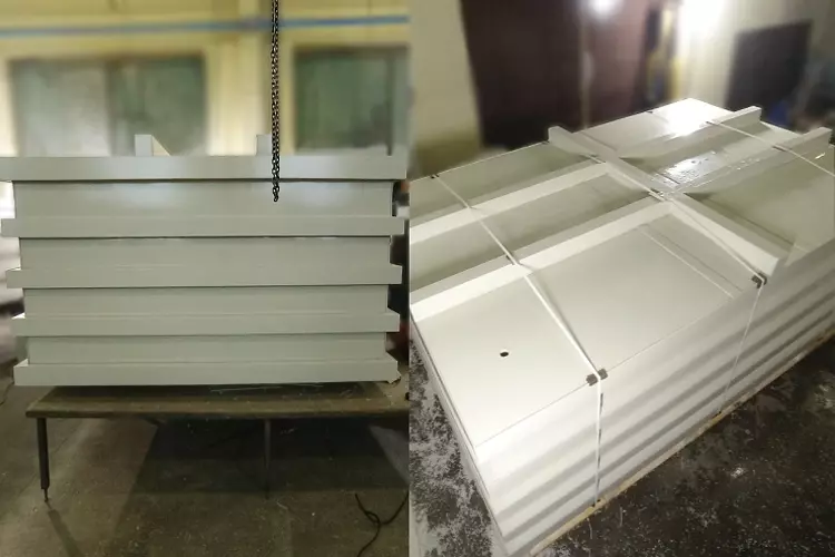Ёмкость прямоугольная на 7 м3 для процессов поглощения хлора