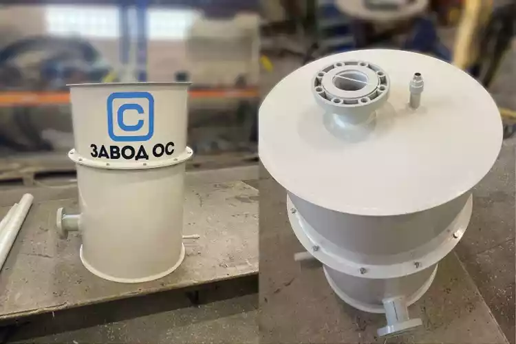 Циклон для очистки газов от аэрозолей, кислотных и щелочных паров