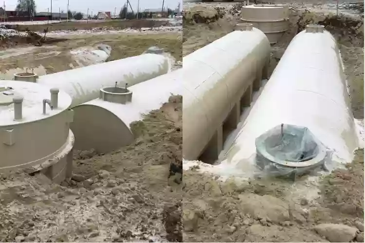 Резервуары подземные с насосной системой